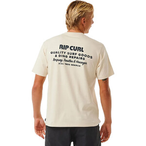 2024 Rip Curl Mens Heritage Ding Repairs Tee 0EZMTE - Vintage White